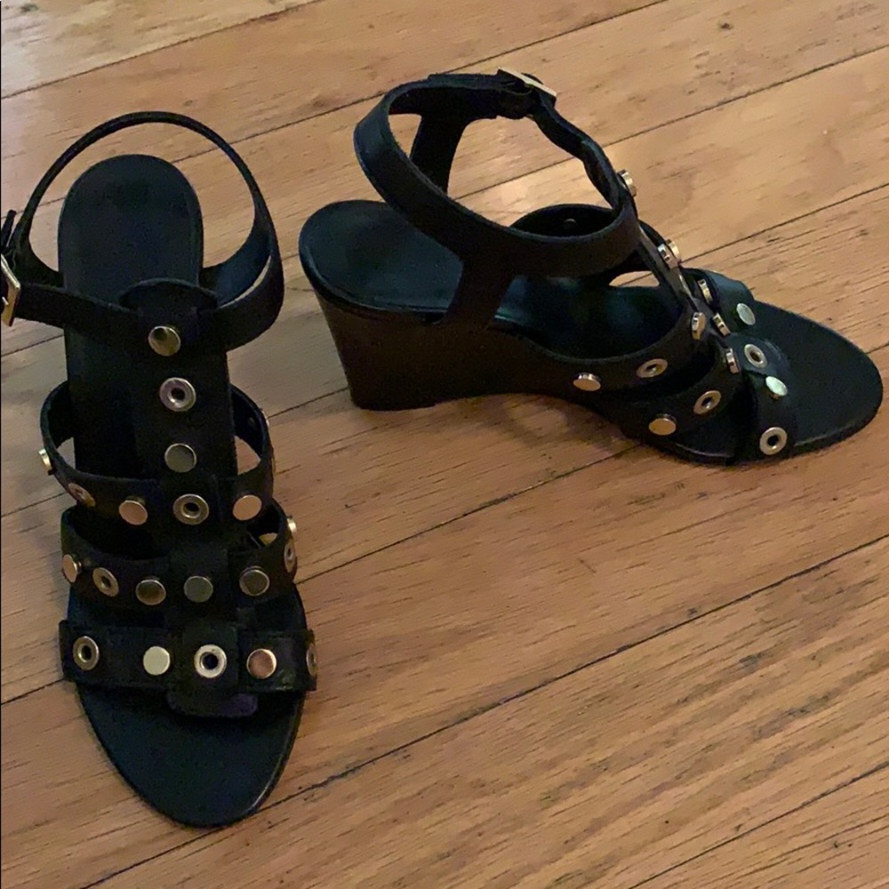 Sandro Studded Wedges